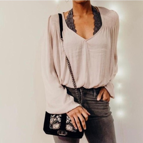 Rebecca Minkoff Black Velvet Cross Body Bag - Picture 2 of 4